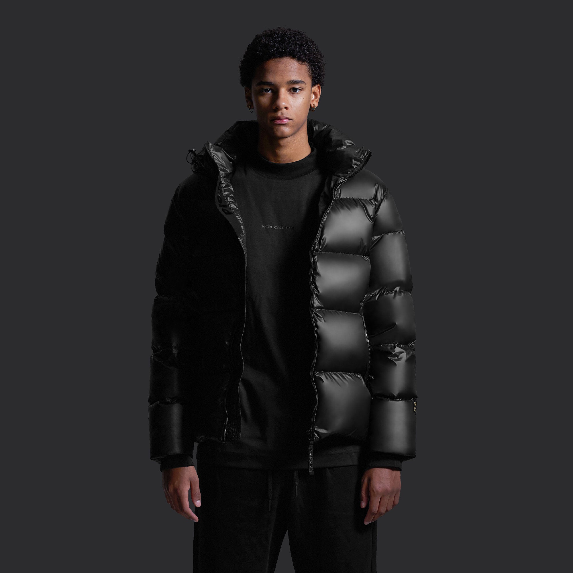 MENS Winter Puffer Jacket with Goose Down - Short | NoirGold